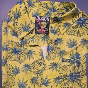 DIXXON Cannabis Themed Casual Button Down Shirt